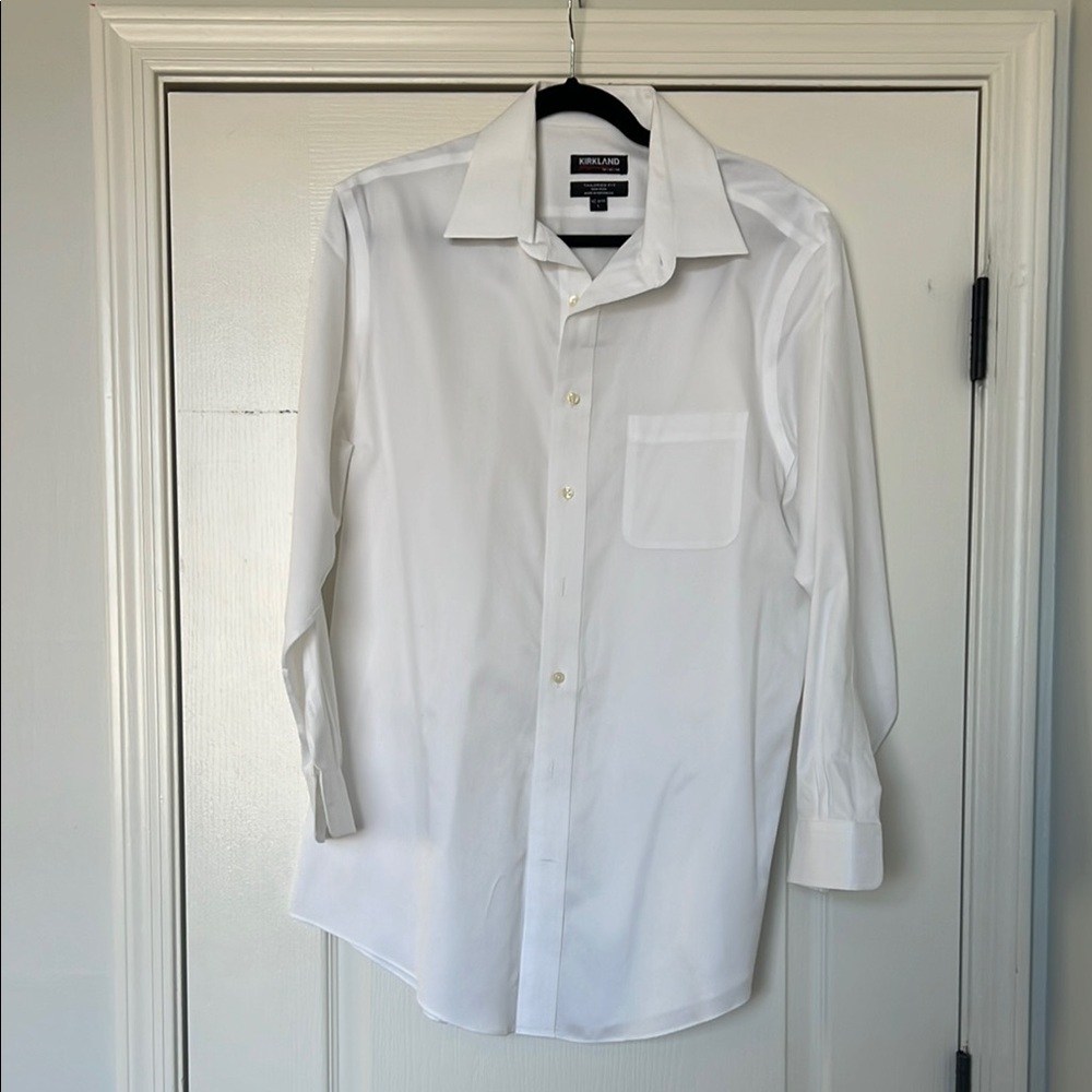 Kirkland Signature Men's Classic White Dress Shirt